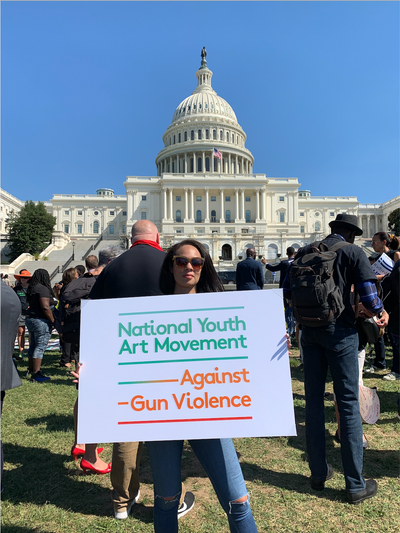 National Youth Art Movement at #EndGunViolence Rally in Washington, DC September 25, 2019.