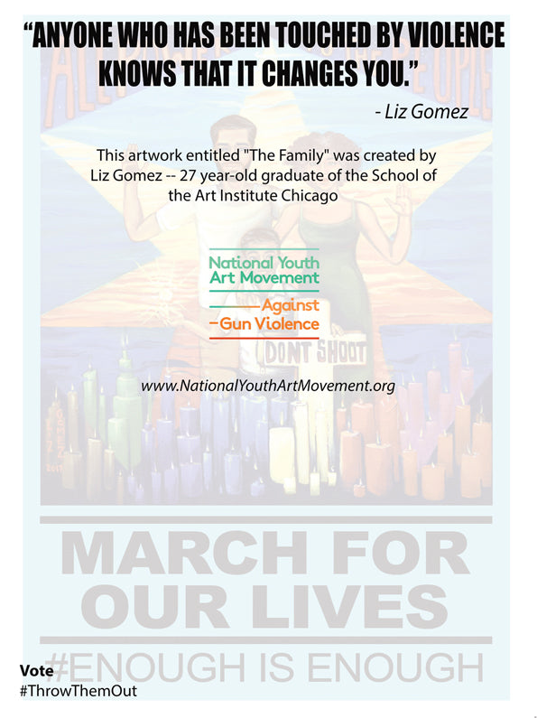 "Art for Our Lives" Protest Poster -- "The Family"--2 (50 Posters)